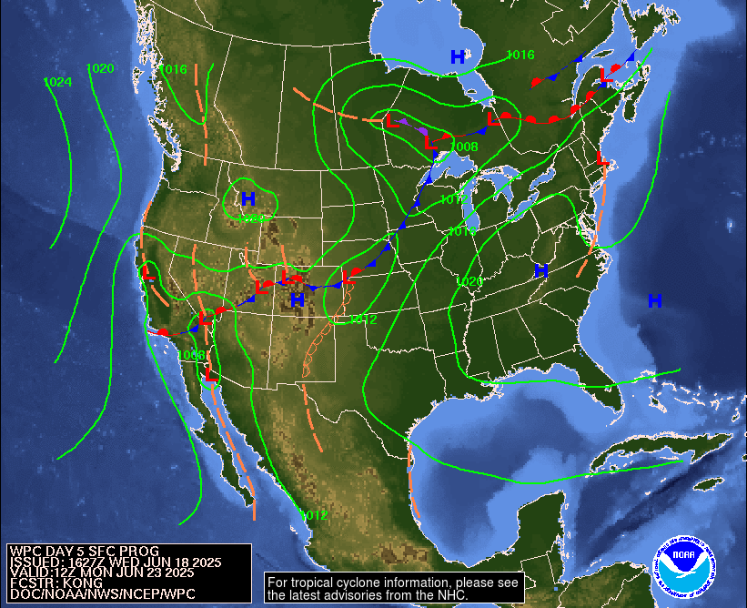 Day 5 Fronts and Pressures